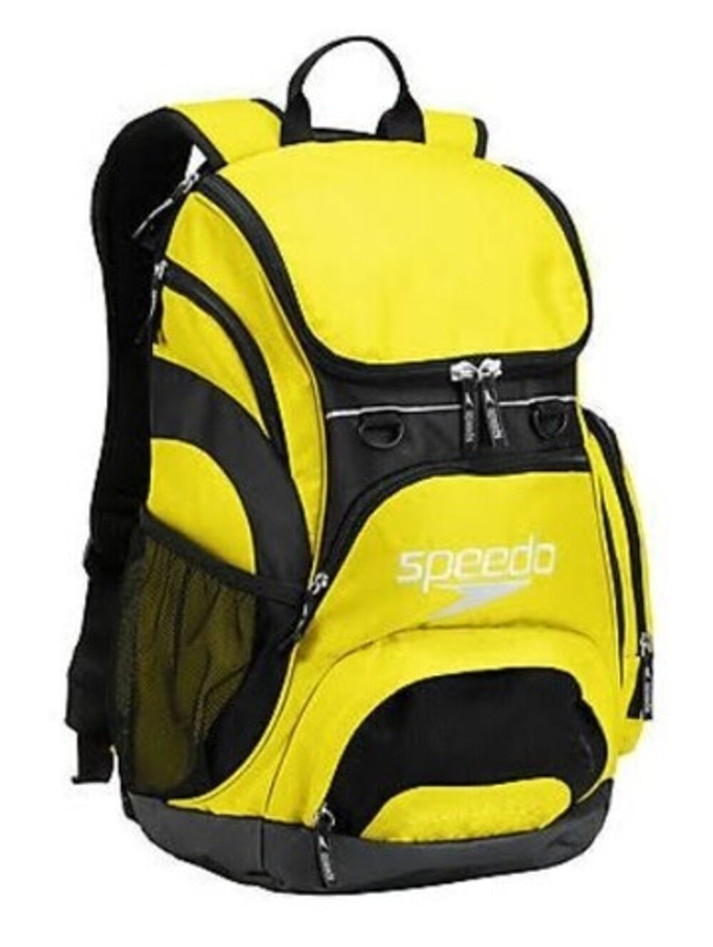 Speedo Teamster 35L Swimming Diving Backpack Rucksack Yellow Blk Gear Bag Large